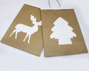 Geschenktasche Naturpapier 23x18cm