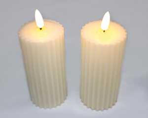 LED-Stumpenkerze 13,5x5,3cm XL