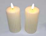 LED-Stumpenkerze 13,5x5,3cm XL