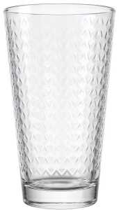 Glas Trinkglas 380ml STARS, mit Struktur
