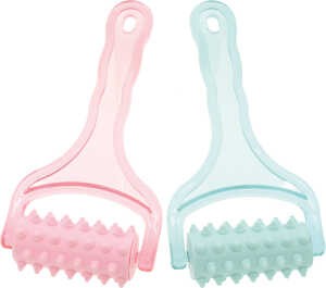 ELINA Massage Roller 18x9cm rosa & türkis sortiert