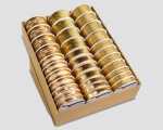 Geschenkband LUXUS 3m auf Rolle 33,gold