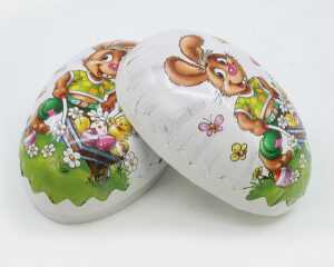 Osterei aus Pappe zum Befüllen 12x8cm