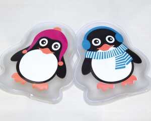 Taschenwärmer Pinguin in PVC-Box 2-fach sortiert Lieferumfang 2 Stück sortiert