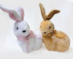 Hase XL 10x7x16cm – aus, Stoff gefertigt, kein Spielzeug