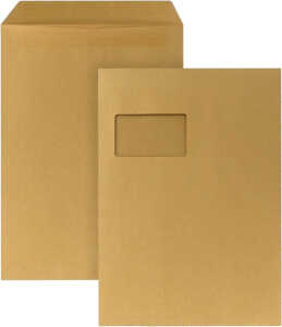 Briefumschlag Versand-Tasche DIN C4 mit Fenster