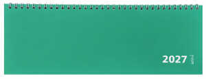 2027 ADINA Tischquerkalender 1W/1S mintgrün Kartondeckel 30x10cm