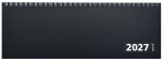 2027 ADINA Tischquerkalender 1W/1S schwarz Tischkalender...
