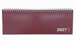 2027 ADINA Tischquerkalender 1W/1S weinrot Kartondeckel...