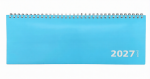 2027 ADINA Tischquerkalender 1W2S azurblau Kartondeckel...