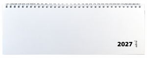 2027 ADINA Tischquerkalender 1W2S weiss Tischkalender 30x10cm