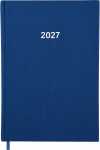 2027 ADINA Buchkalender A4 blau-metallic 1 Tag auf 1 Seite