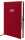 2027 ADINA Buchkalender Chefplaner A5 rot-metallic 1 Tag 1 Seite