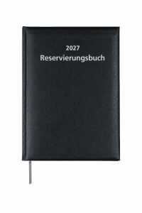 2027 ADINA Dickes Reservierungsbuch A4 schwarzer Balacron Einband