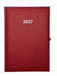 2027 ADINA Wochenkalender A5+ rot-metallic 24x16cm 1...