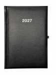 2027 ADINA Wochenkalender A5+ schwarz 24x16cm 1 Woche auf...