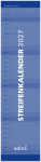 2027 ADINA Streifenkalender XXL blau 64x15cm Monatskalender
