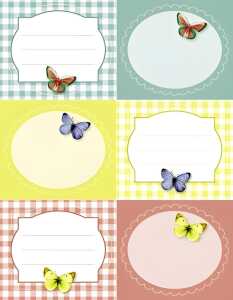 Marmeladen Etiketten Summertime 24 Stück selbstklebend Schmetterling