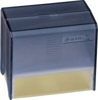 BRUNNEN Karteibox A8 gefüllt blau transparent 102058234