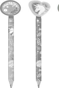 BRUNNEN Dreikantbleistift Fantasy mit großem Radiergummi