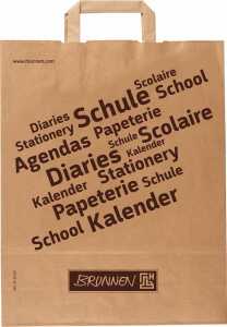 BRUNNEN Tragetasche pro natura 32 x 41 x 12 cm kräftiges Packpapier
