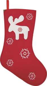 BRUNNEN Stoffbeutel Nikolausstiefel rot 103670601