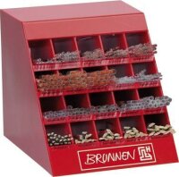 BRUNNEN 1048939 Display Pinsel 245 x 31 x 25 cm Acryl rot