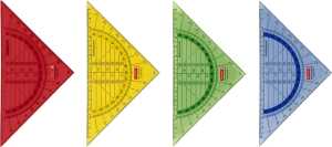 BRUNNEN Geometrie-Dreieck 16cm bruchsicher farbig 104975402