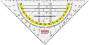 BRUNNEN Geometrie-Dreieck 16cm Griff klar 1049757