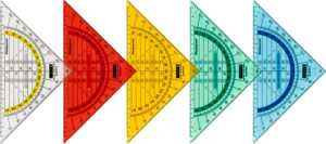 BRUNNEN Geometrie-Dreieck 16cm bruchsicher Griff 104975701