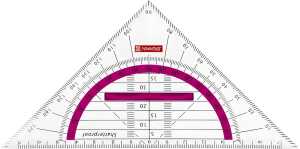 BRUNNEN Geometrie-Dreieck 16cm Griff pink 104975926