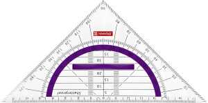 BRUNNEN Geometrie-Dreieck 16cm Griff purple 104975960