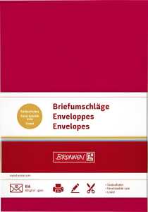 BRUNNEN Briefumschlag B6 80g mittelrot 10 Stück 105125624
