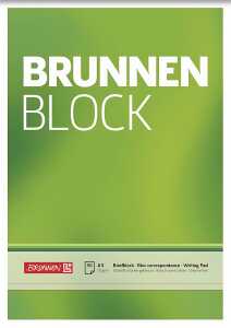 BRUNNEN Briefblock A5 70g unliniert/blanko 1052426