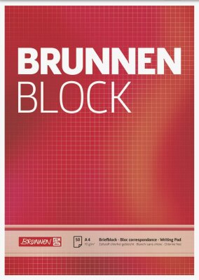 BRUNNEN Briefblock A4 70g kariert 1052728