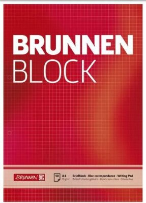 BRUNNEN Briefblock A4 kariert gelocht 1052758