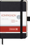 Brunnen Notizbuch Kompagnon Klassik A6 unliniert Gummizug sw