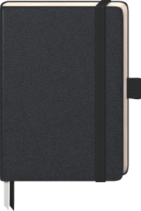 2026 Brunnen Notizbuch Kompagnon Klassik A6 liniert Gummizug sw