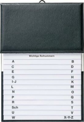 BRUNNEN Telefonregister 16x22cm schwarz Schuppen 106433590