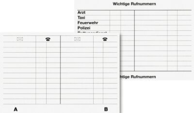 BRUNNEN Telefonregister 145x98cm Ersatz 1064337