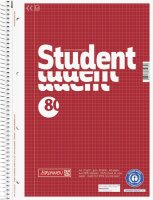 BRUNNEN Collegeblock A4 kariert 80 Blatt Recyclingpapier...