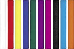 Krepp-Papier-Rollen Rollen 50 x 250 cm Display ca. 21 x 21 x 36/515 cm