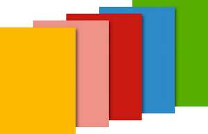 HEYDA Seidenpapier 50 x 70 cm gelb rosa hellrot hellblau hellgrün