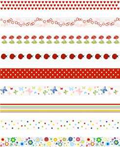 Deko Tapes Frühling Rollen 15 mm x 10 m Display 26 x 23 x 30 cm