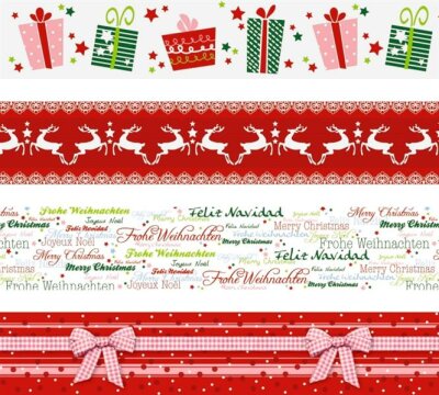 HEYDA 203584495 Display Pack Tapes Weihnachten Rollen 48 mm x 50 m Display ca. 21 x 40 x 40 cm Folien-Tapes