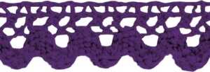 HEYDA 203584566 Spitzen Tape 2 m x 15 mm 100 % Baumwolle flieder