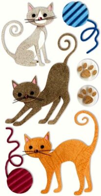 HEYDA 203780645 Stick-Ons-Mix Katzen 75 x 165 cm