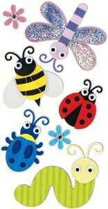 HEYDA 203780647 Stick-Ons-Mix Insekten 75 x 165 cm