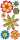 HEYDA 203780653 Stick-Ons-Mix Blumen 75 x 165 cm pastell