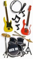 HEYDA 203780681 Stick-Ons-Mix Rock Band 75 x 165 cm